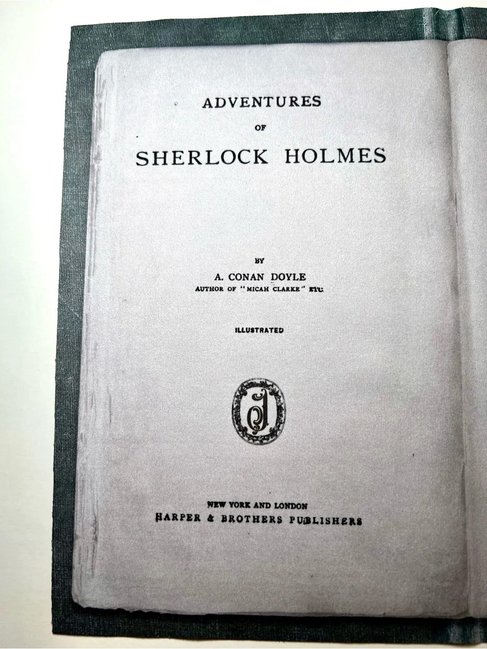 Adventures of Sherlock Holmes Book Shaped Microfiber Eyeglasses Cleaning Cloth